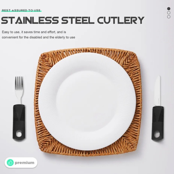 4 Sets Tableware Elderly Utensils Household Gadgets Adaptive Eating Equipment - Picture 5 of 5